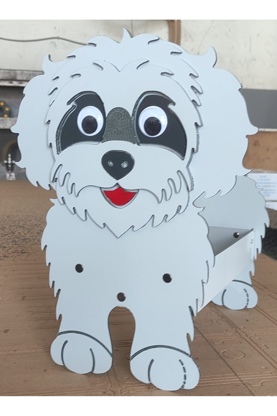 Poodle Köpek Figürlü Saksı Standı