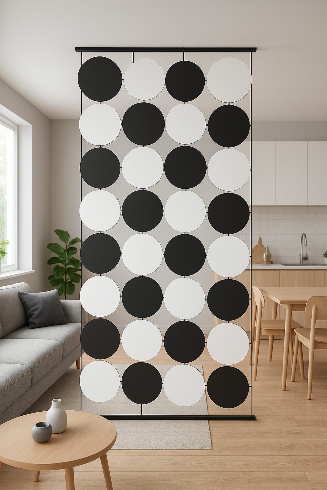 Daire Desenli Modüler Seperatör Paneli – 28 cm