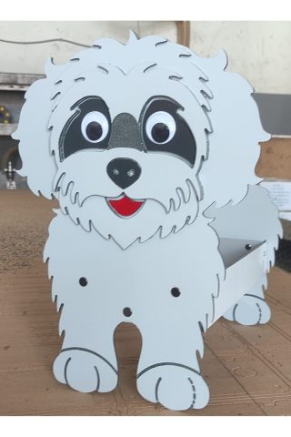 Poodle Köpek Figürlü Saksı Standı
